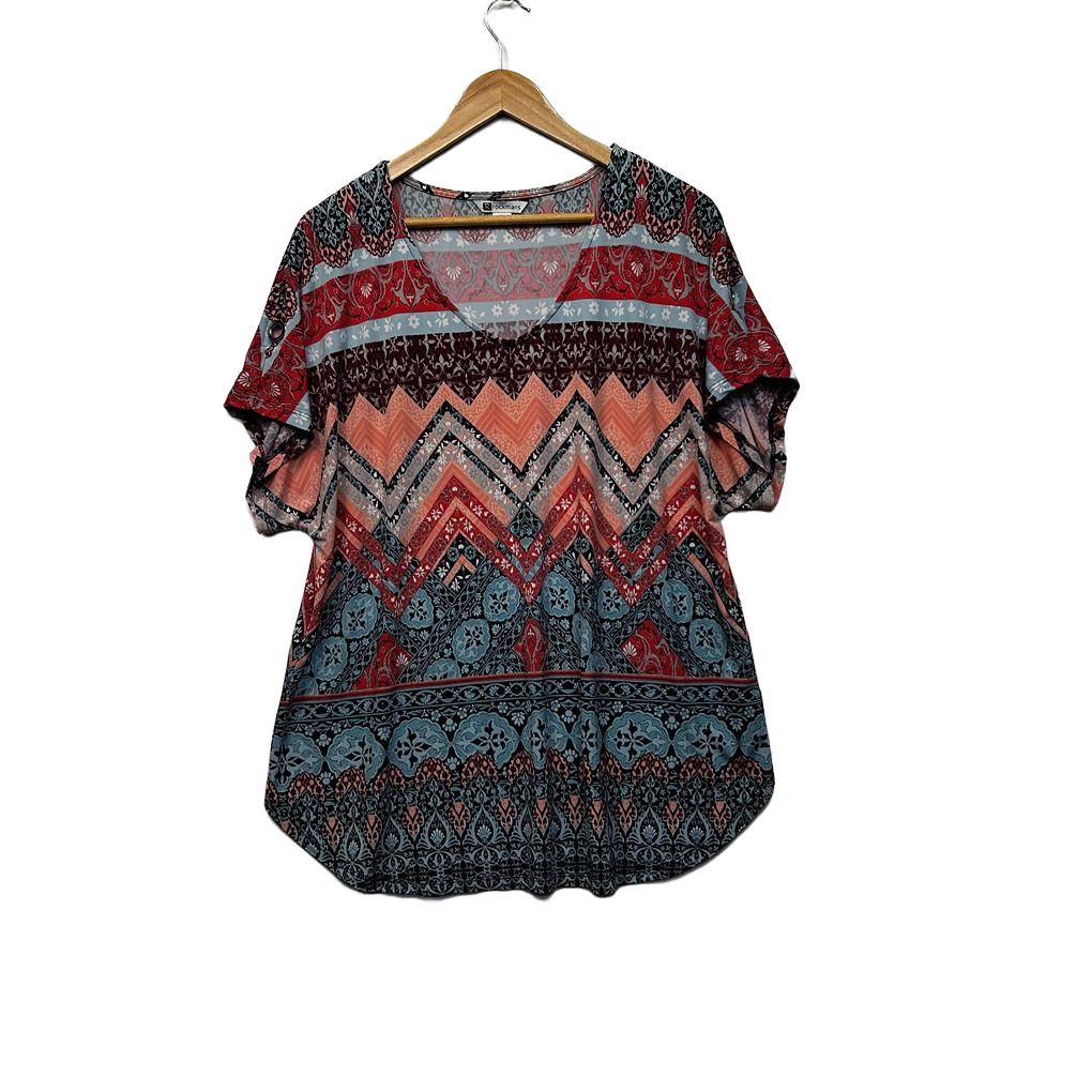 Rockmans Multicoloured Print Top - Size XL