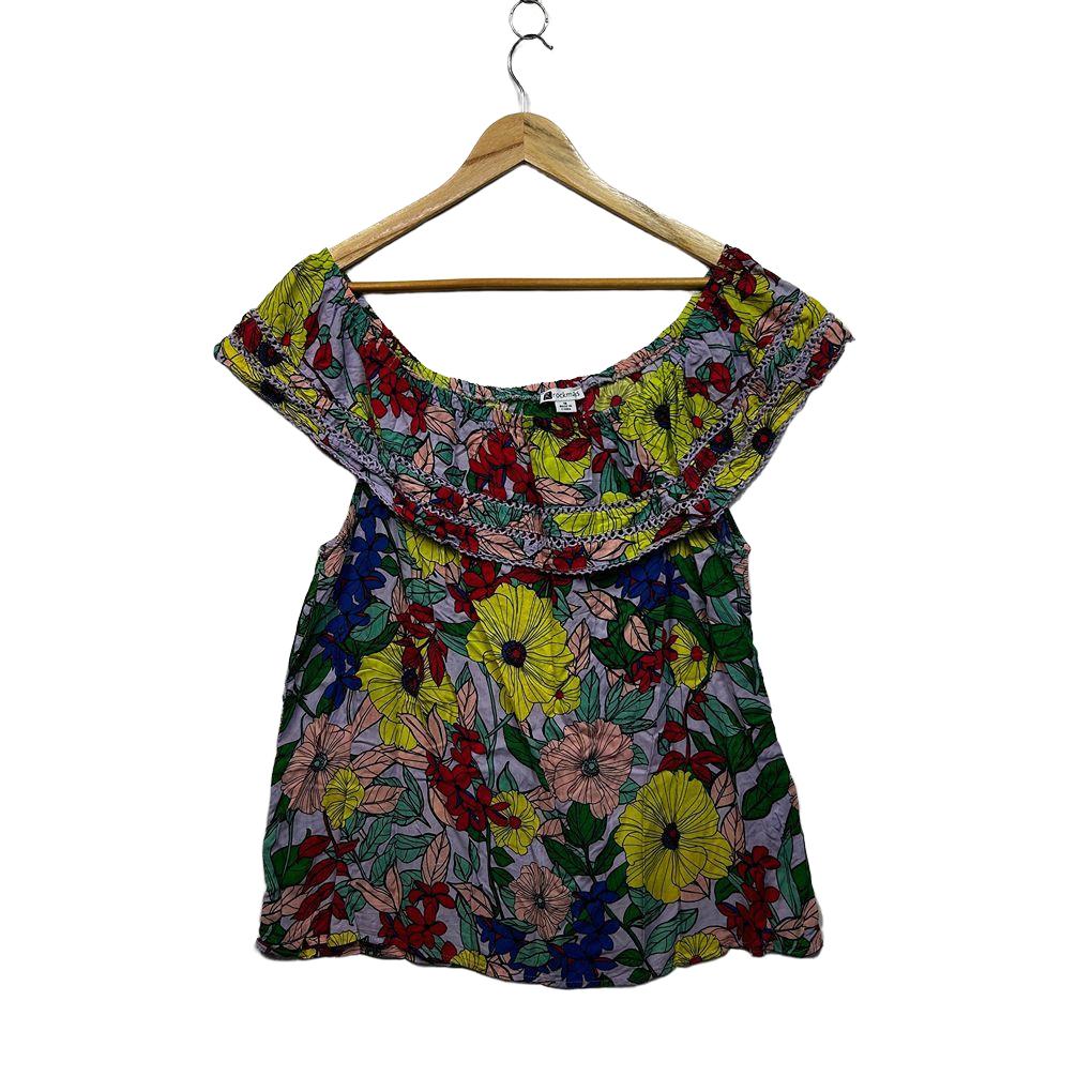 Rockmans Multicoloured Top - Size 16