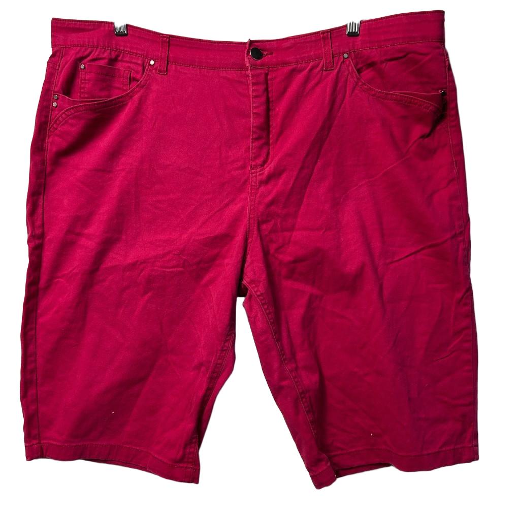 Rockmans Pink Cotton Shorts - Size 20
