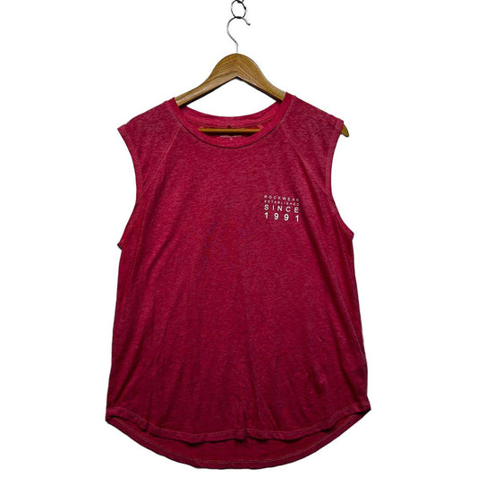Rockwear Pink Cotton Tank Top - Size 14