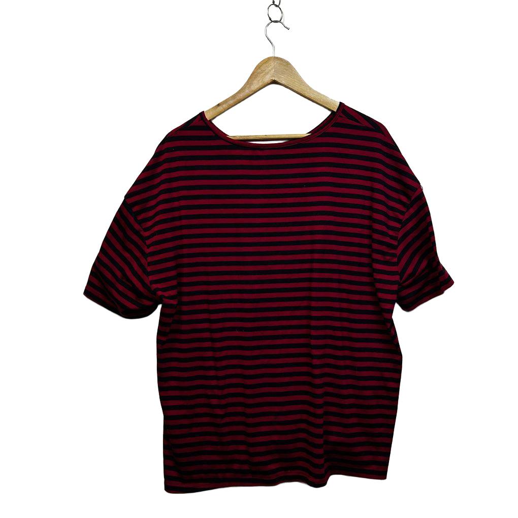 Romwe Red Striped Top - Size XL
