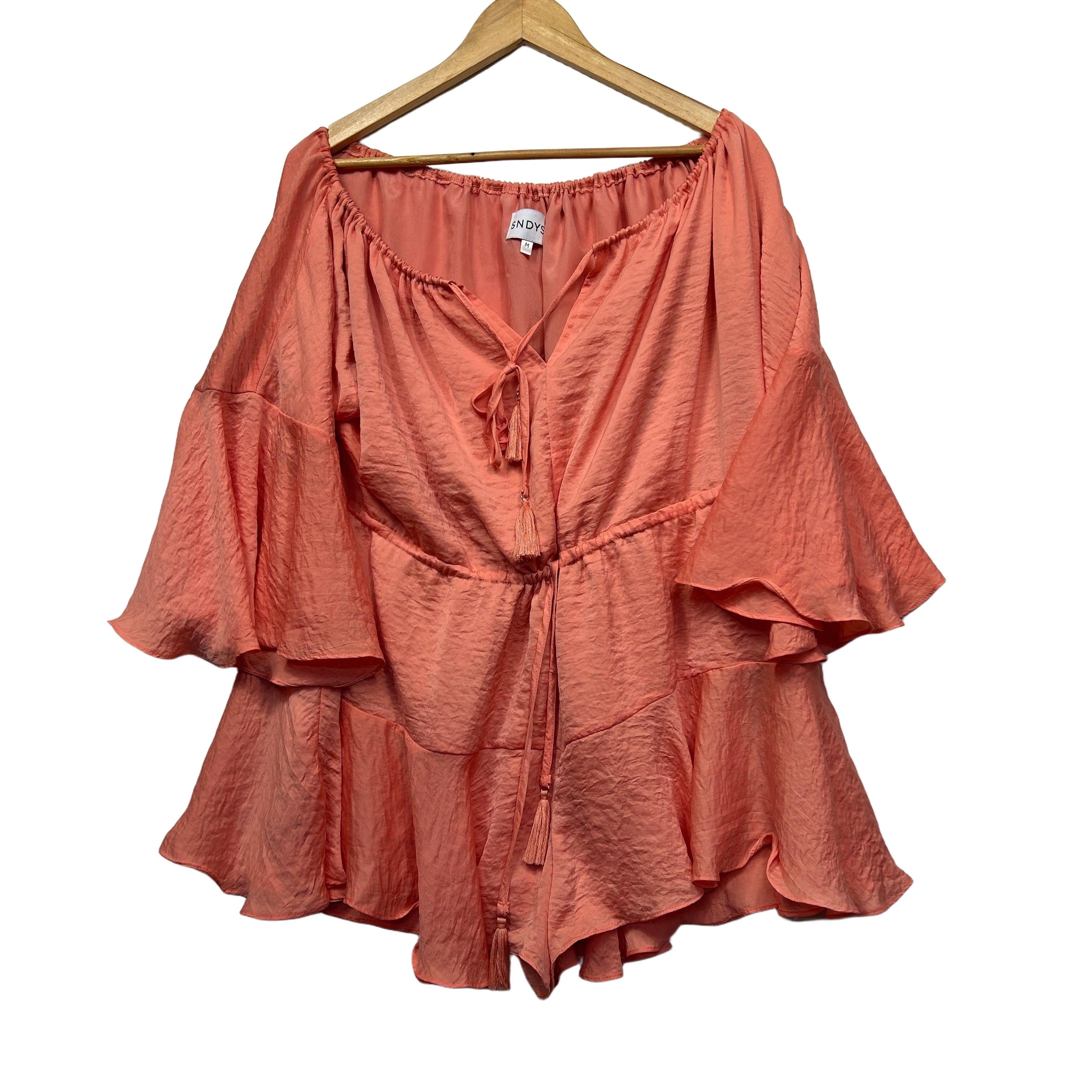 SNDYS Coral Top - Size M (Oversized)