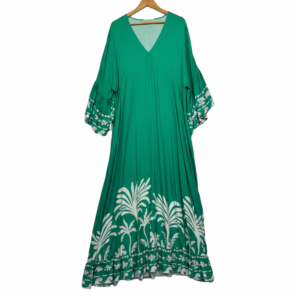 Salty Crush Emerald Green Dress - Size 16