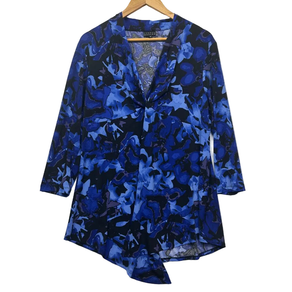 Sandra Soulos Blue Top - Size 16