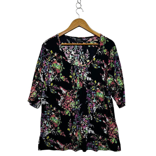 Sara Black Plus Size Top - Size 2X