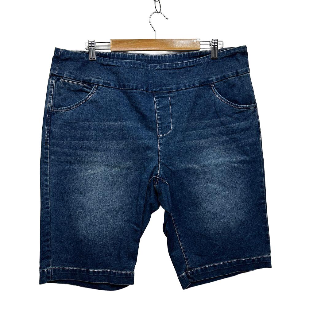 Sara Blue Plus Size Denim Shorts - Size 18