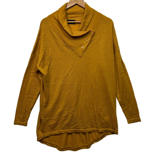 Sara Mustard Wool Top - Size 1X