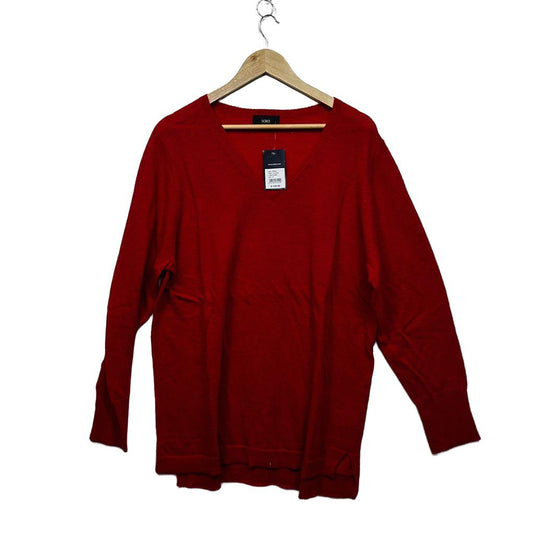 Sara Red Wool Blend Jumper - Size 1X RRP $129.99