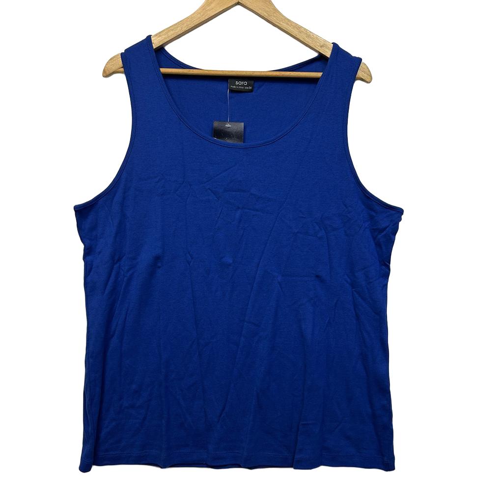 Sara Blue Tank Top - Size 26