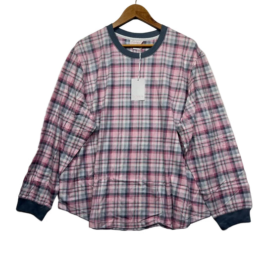 Schrank Sleep Checked Long Sleeve PJ Top - Size 22