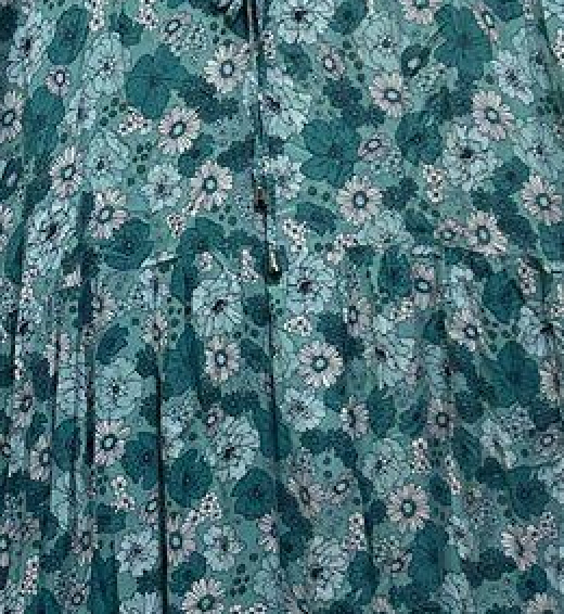 Peach Teal Floral Boho Maxi Dress - Size 22