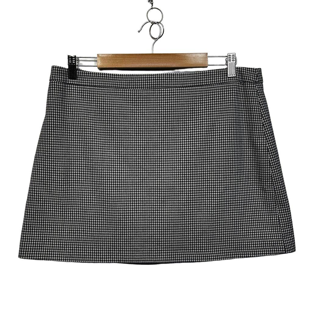 Seed Heritage Navy Houndstooth Mini Skirt - Size 14