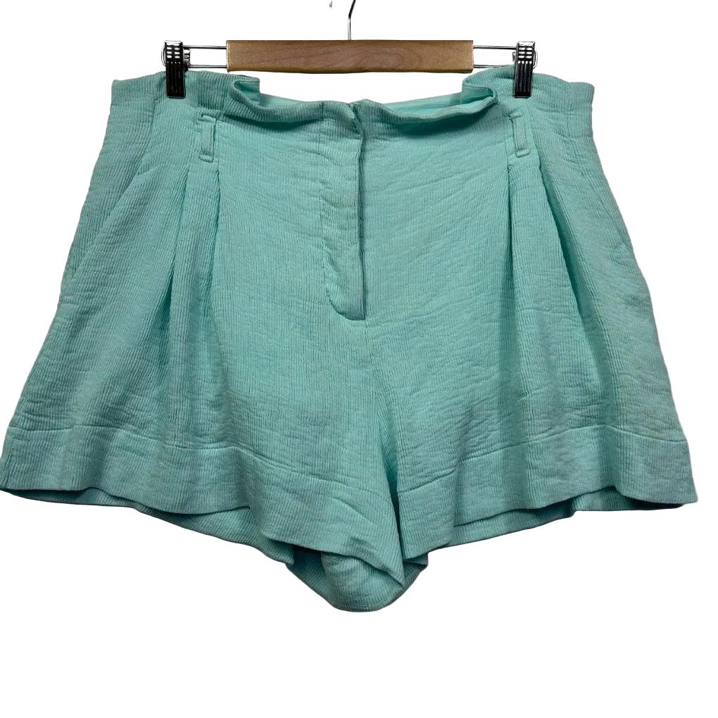 Sheike Mint Linen Shorts - Size 16