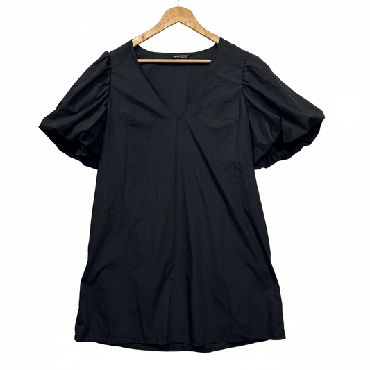 Shein Black Puff Sleeves Top - Size L