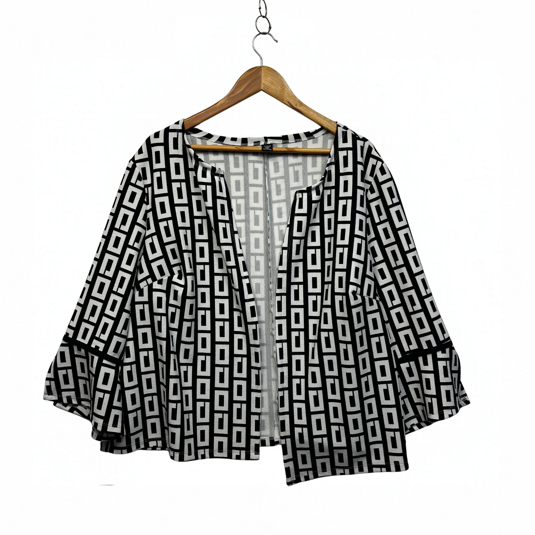 Shein Black & White Plus Size Cardigan - Size 4XL