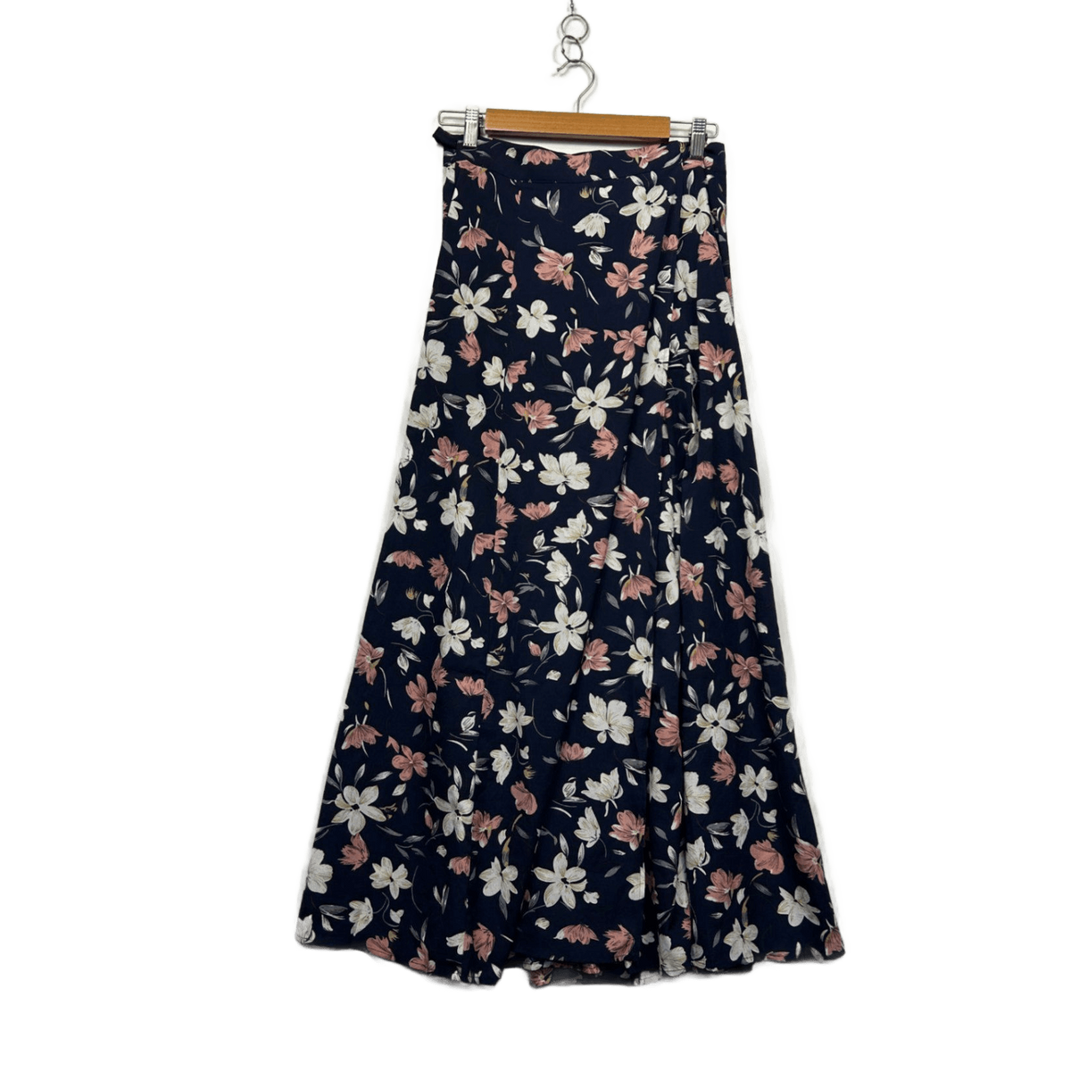 Shein Blue Floral Maxi Skirt - Size L