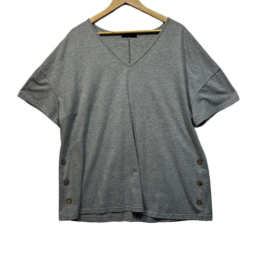 Shein Grey Plus Size Tee - Size 2XL