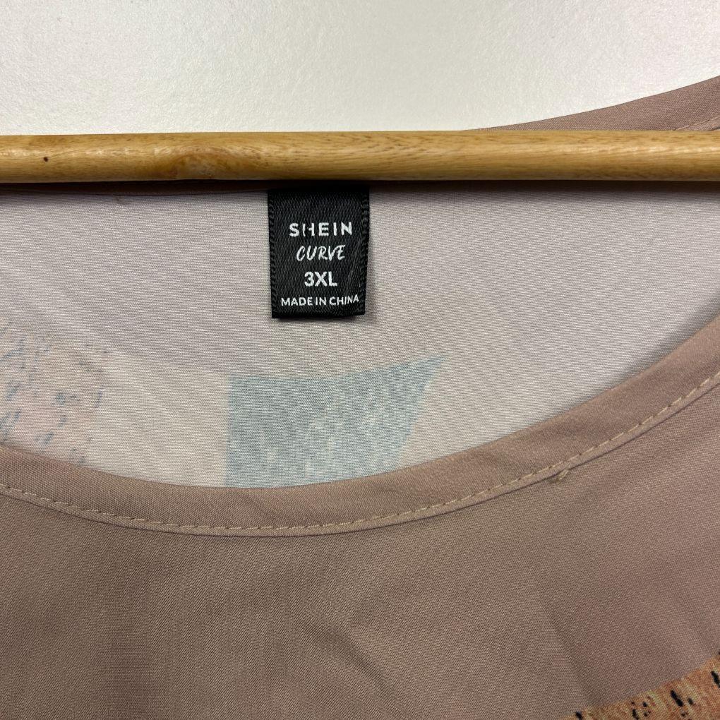 Shein Taupe Oversized T-Shirt - Size 3XL