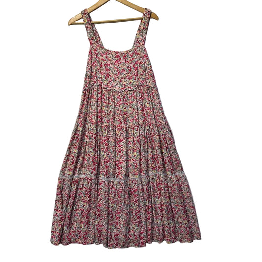 Silver Wishes Pink Floral Maxi Dress - Size 14