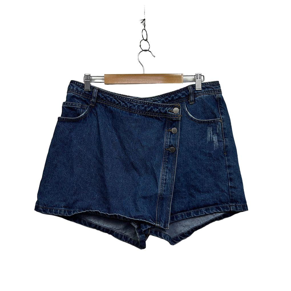 Sndrd Denim Blue Denim Skort - Size XL/16