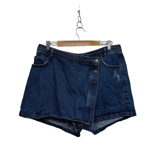 Sndrd Denim Blue Denim Skort - Size XL/16