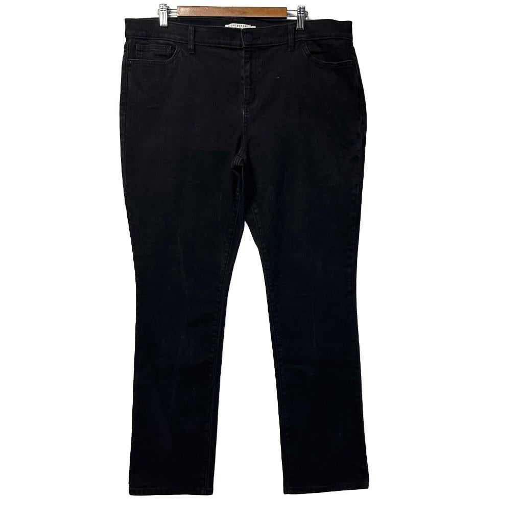Sportscraft Black Jamie Straight Jeans - Size 18