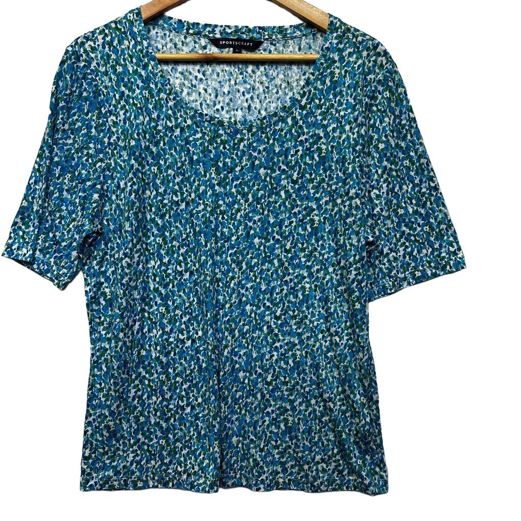 Sportscraft Blue Cotton Top - Size XL