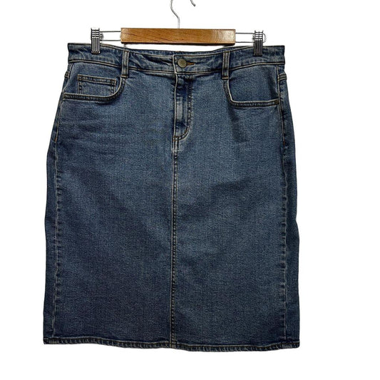 Sportscraft Blue Denim Skirt - Size 12