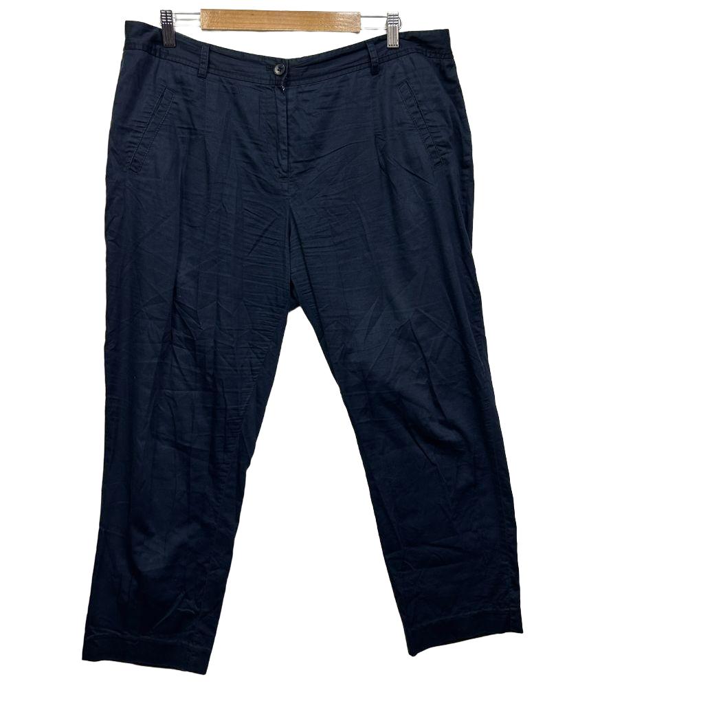 Sportscraft Navy Cotton Pants - Size 18