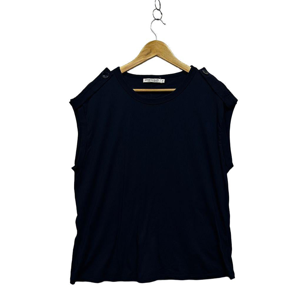 Sportscraft Navy Cotton Top - Size XL