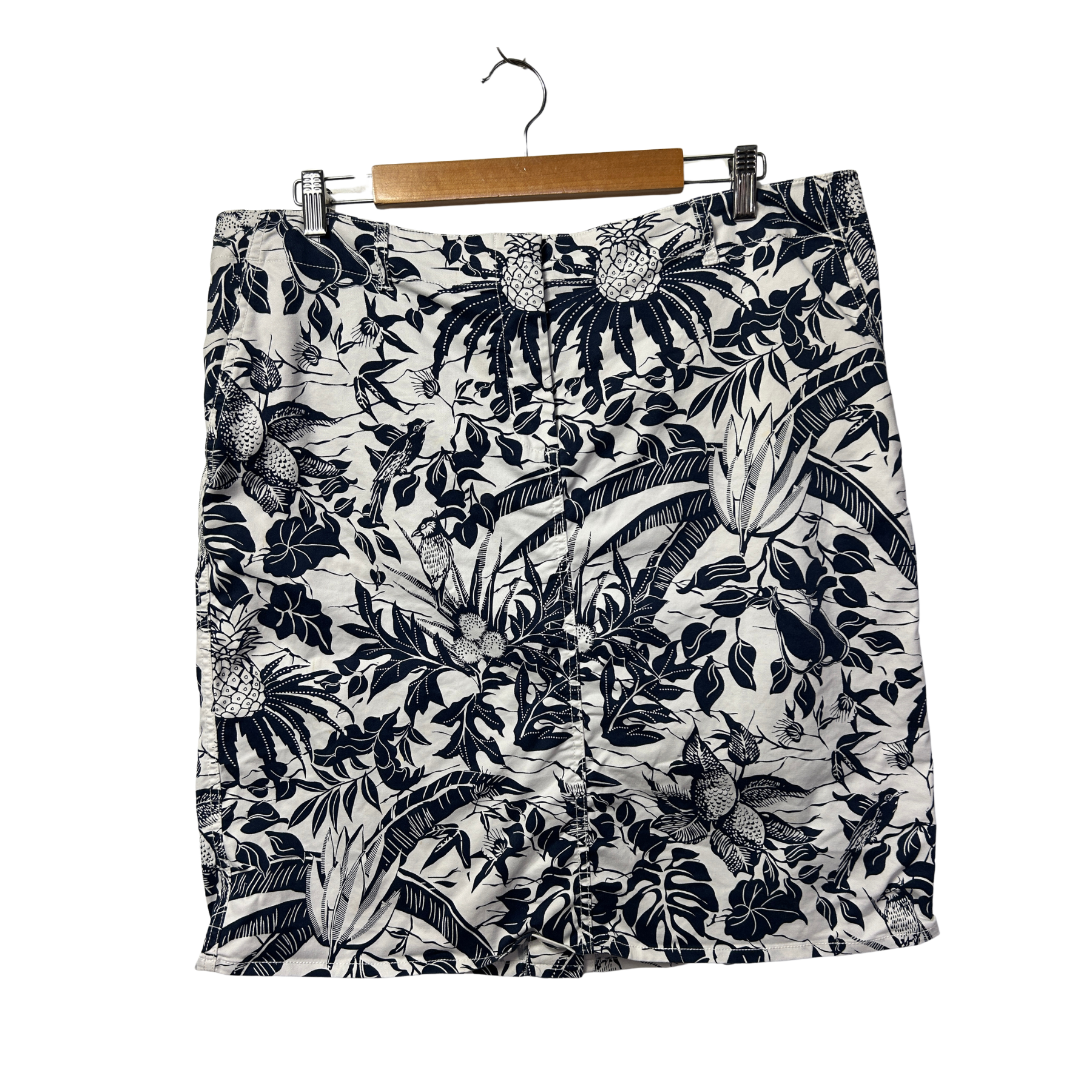 Sportscraft Navy Floral Skirt - Size 16