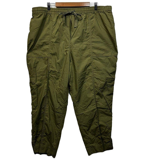 Sportscraft Olive Plus Size Cotton Drawstring Pants - Size 18