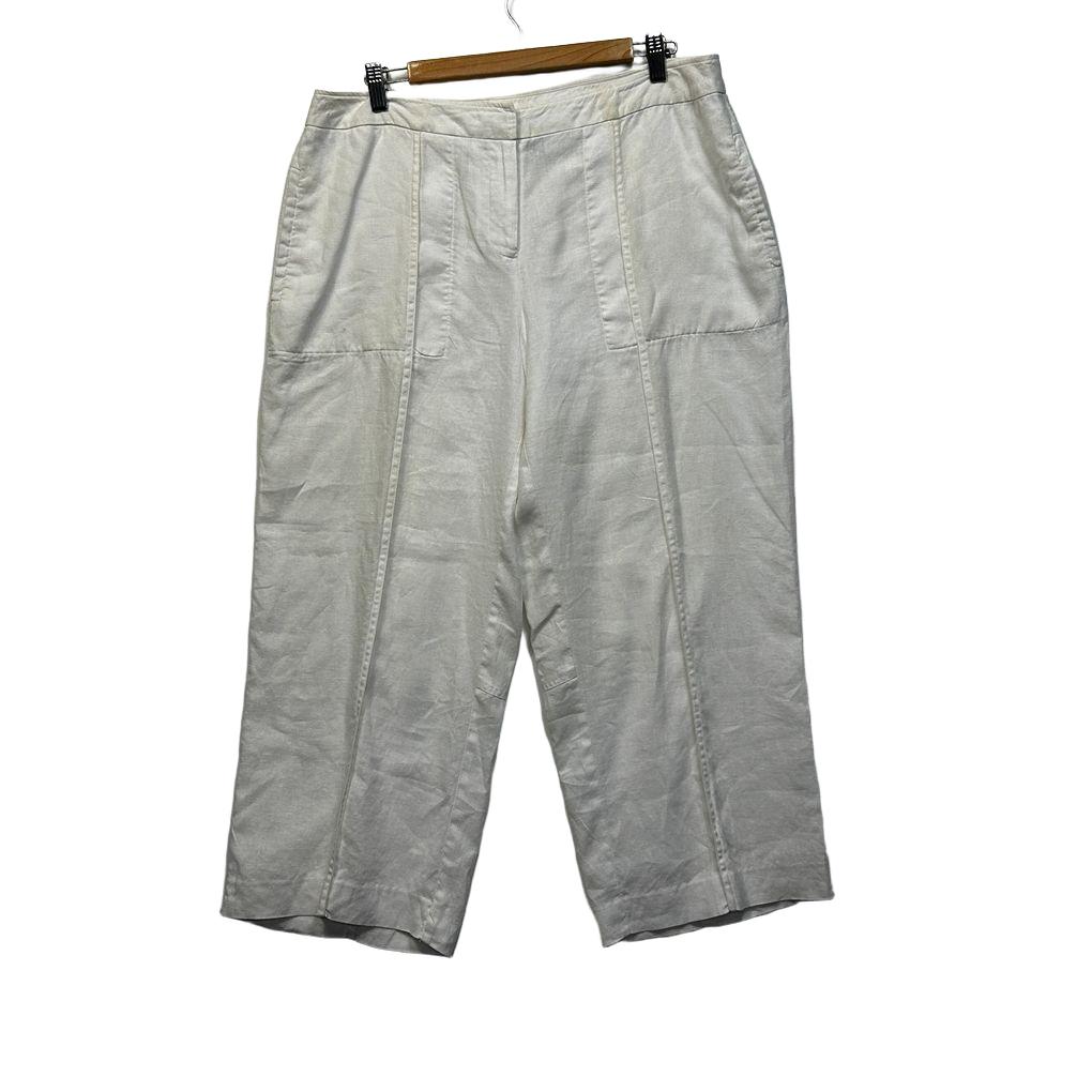 Sportscraft White Linen Pants - Size 14