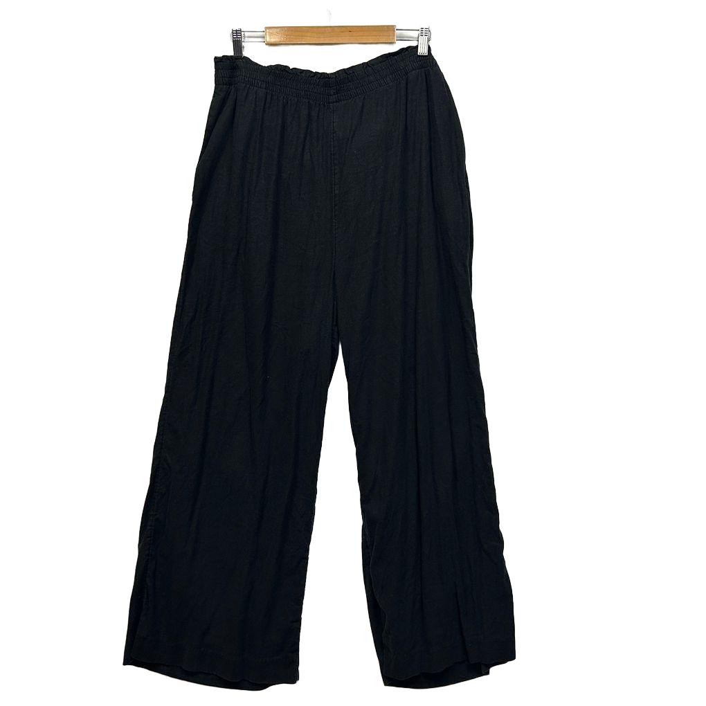Sportsgirl Black Linen Pants - Size 18