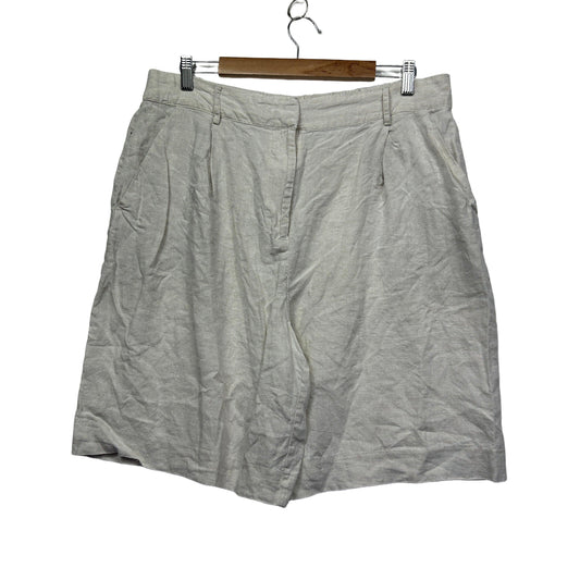 Beige shorts front view
