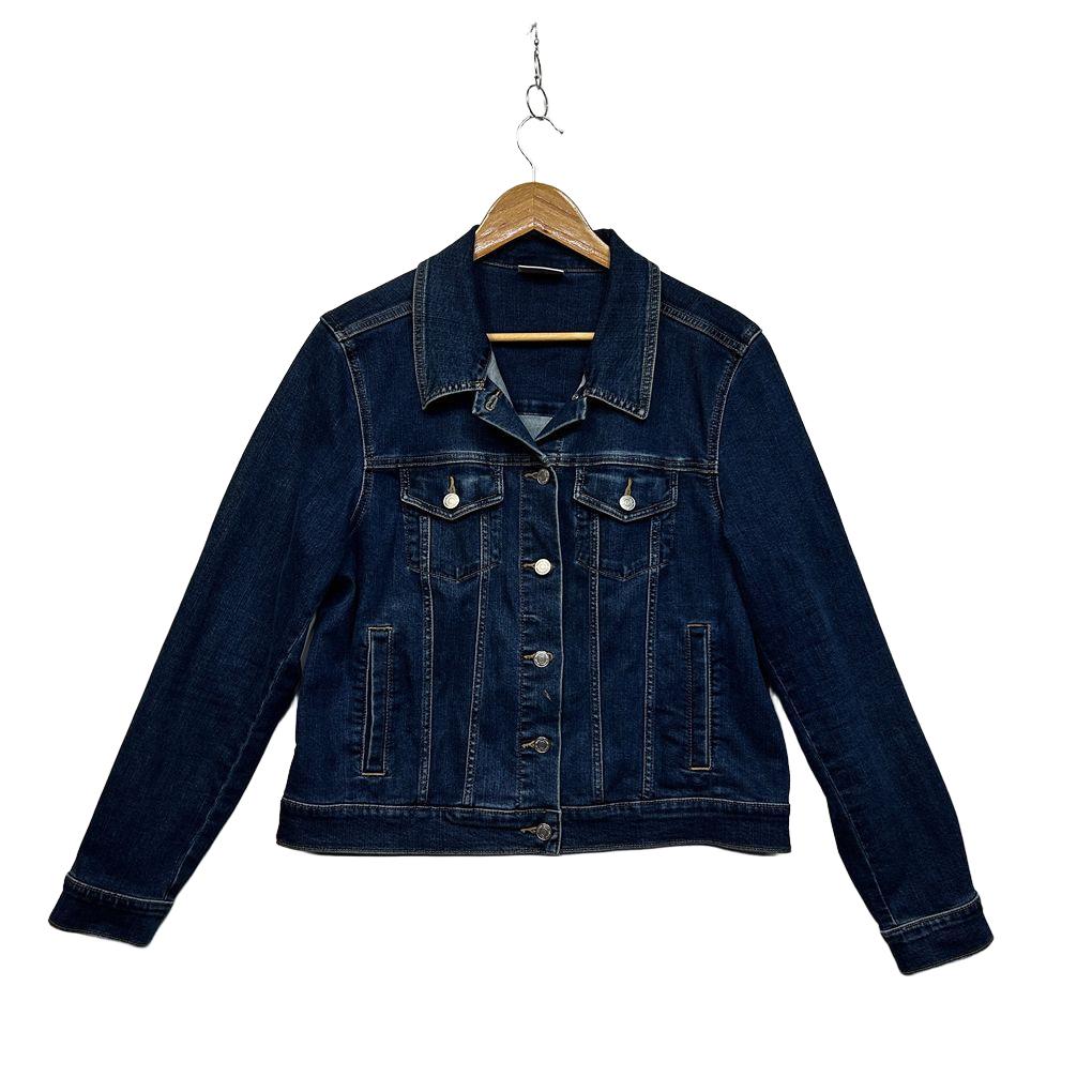 Sussan Blue Dark Wash Denim Jacket - Size 16