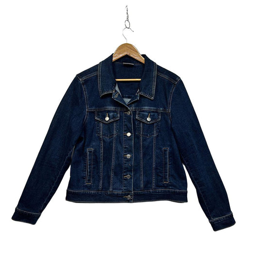 Sussan Blue Dark Wash Denim Jacket - Size 16