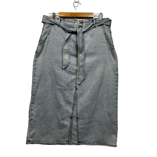 Sussan Blue Denim Midi Skirt - Size 14