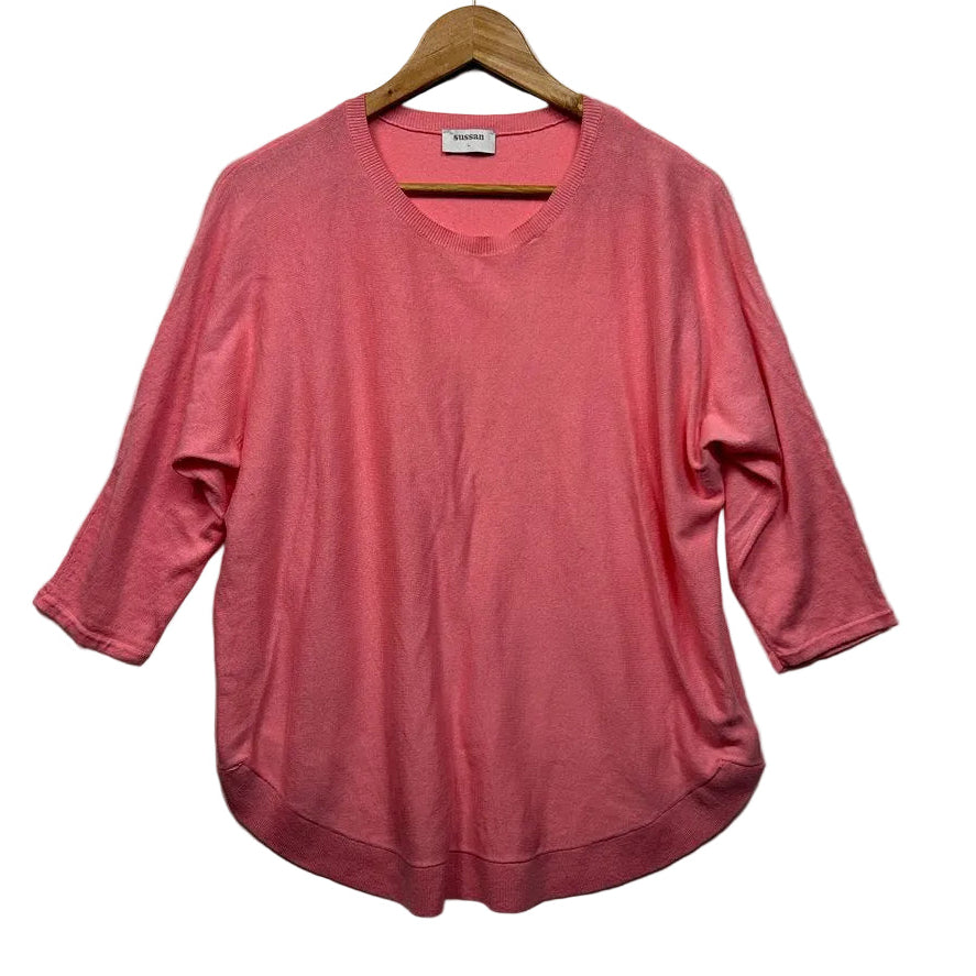 Sussan Coral Cotton Top - Size L