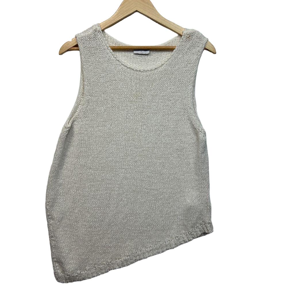 Sussan Cream Cotton Knit Top - Size XL
