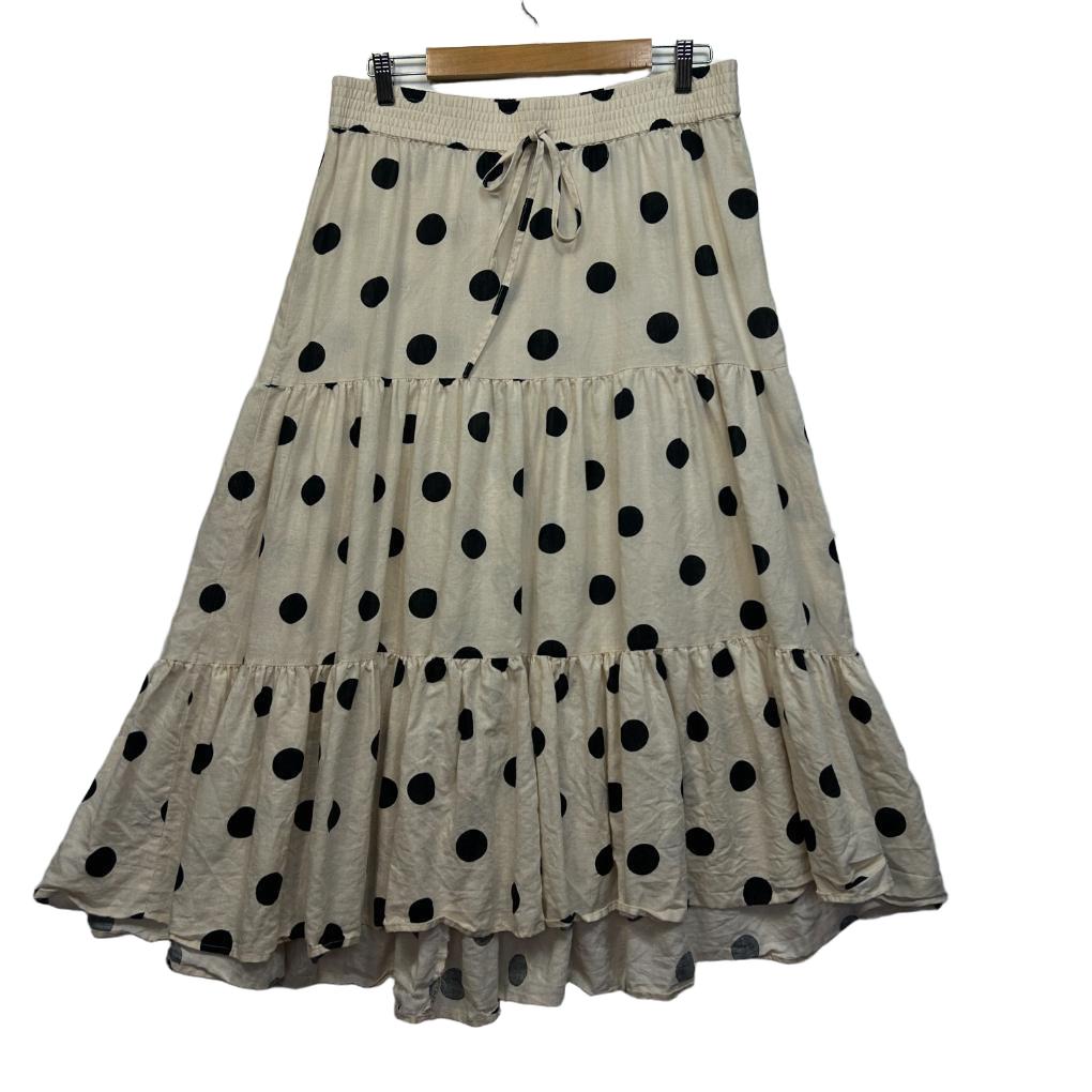 Sussan Cream Linen Skirt - Size 12