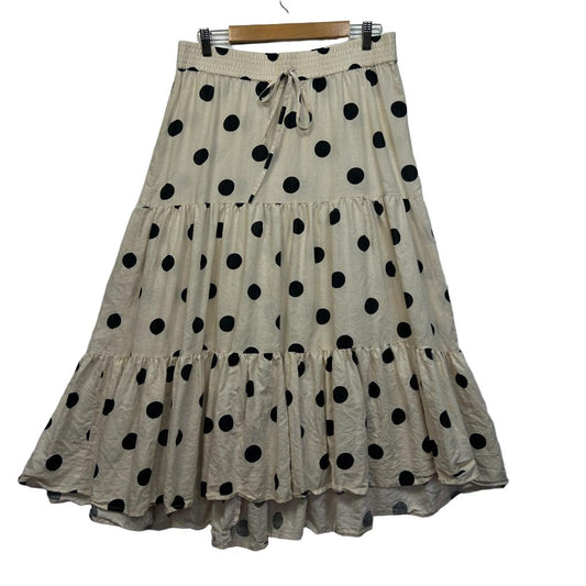 Sussan Cream Linen Skirt - Size 12