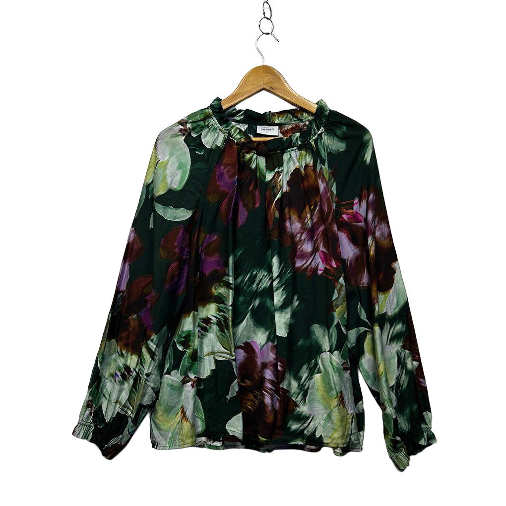 Sussan Green Floral Plus Size Top - Size 22