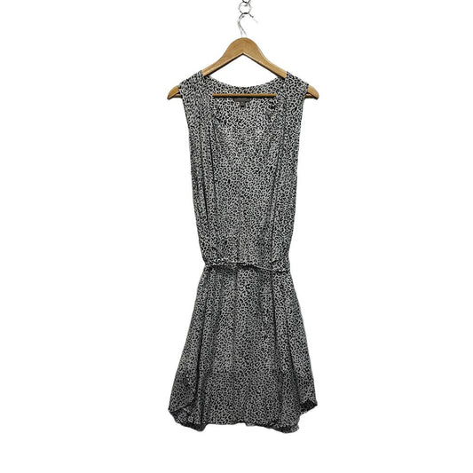 Sussan Grey Leopard Print Dress - Size 16