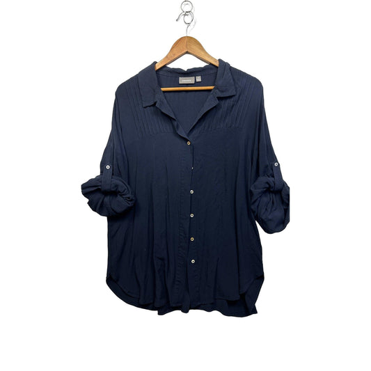 Sussan Navy Shirt - Size 16