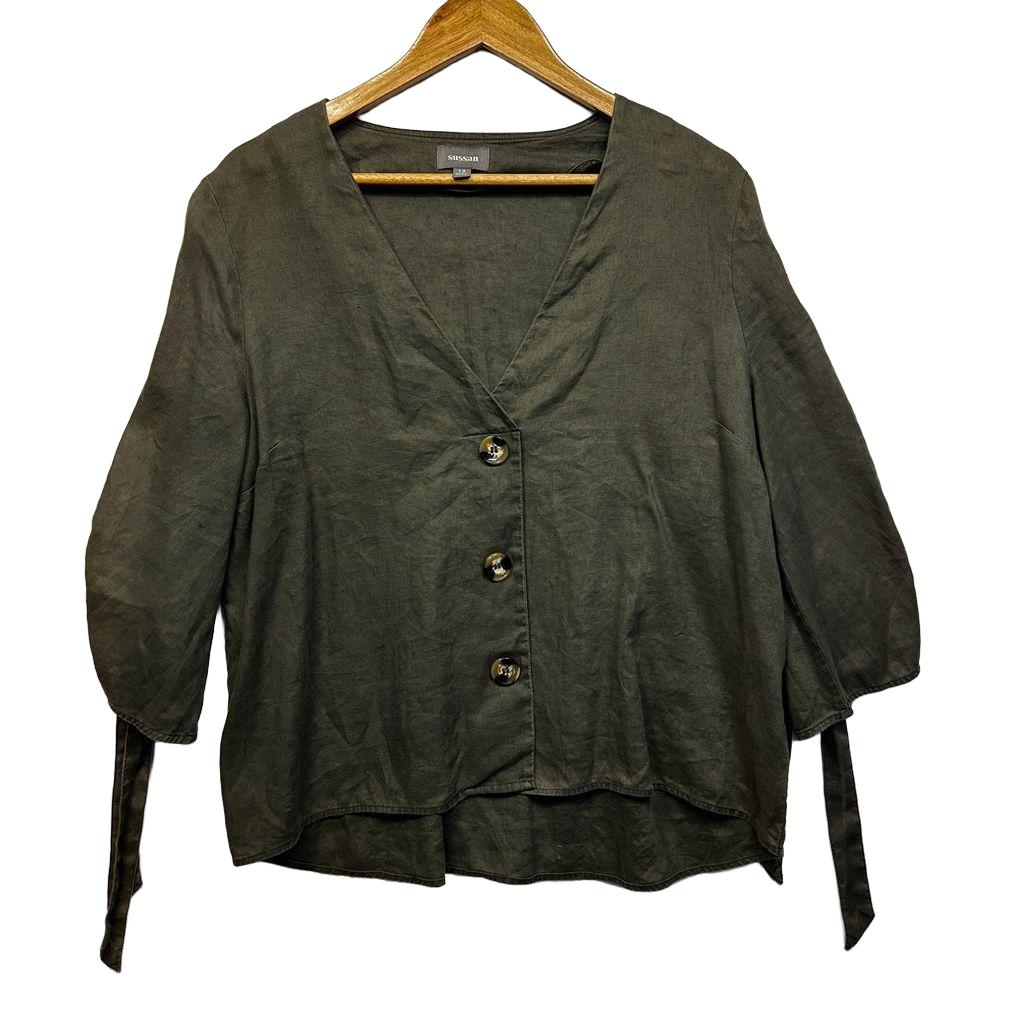 Sussan Linen Top - Size 12