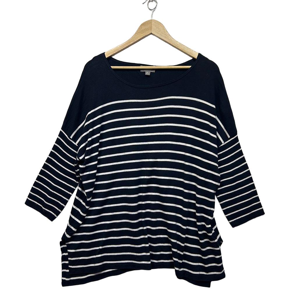 Sussan Navy Cotton Top - Size XL