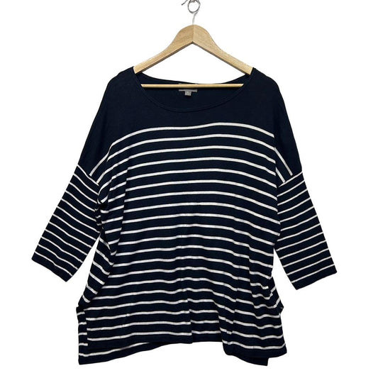 Sussan Navy Cotton Top - Size XL