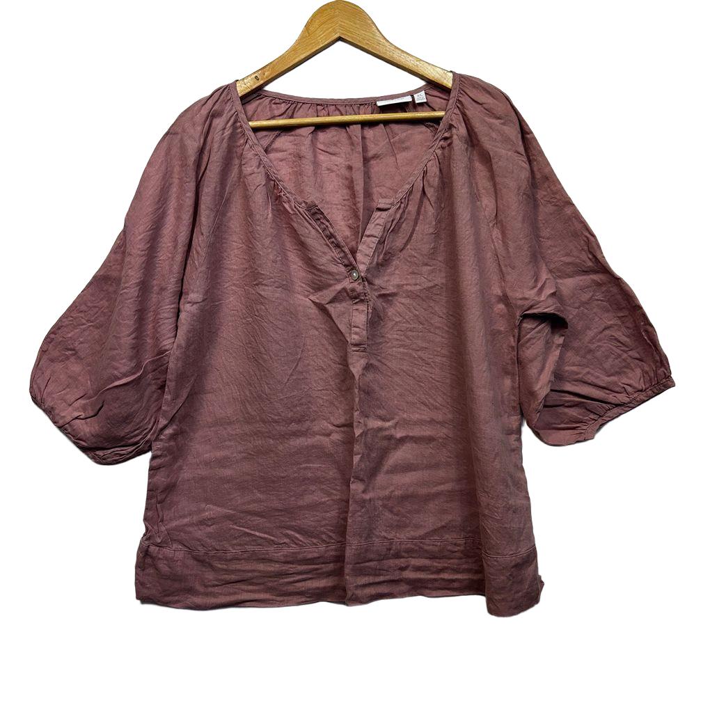 Sussan Pink Linen Top - Size XL