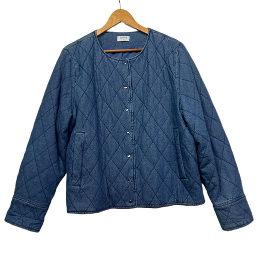 Sussan Blue Cotton Quilted Jacket